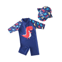 Load image into Gallery viewer, Baby Kid Boys Dinosaur Cartoon Print Swimwears Wholesale 22042928
