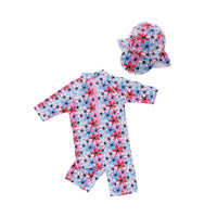Load image into Gallery viewer, Baby Kid Girls Flower Print Beach Swimwears Wholesale 22042934
