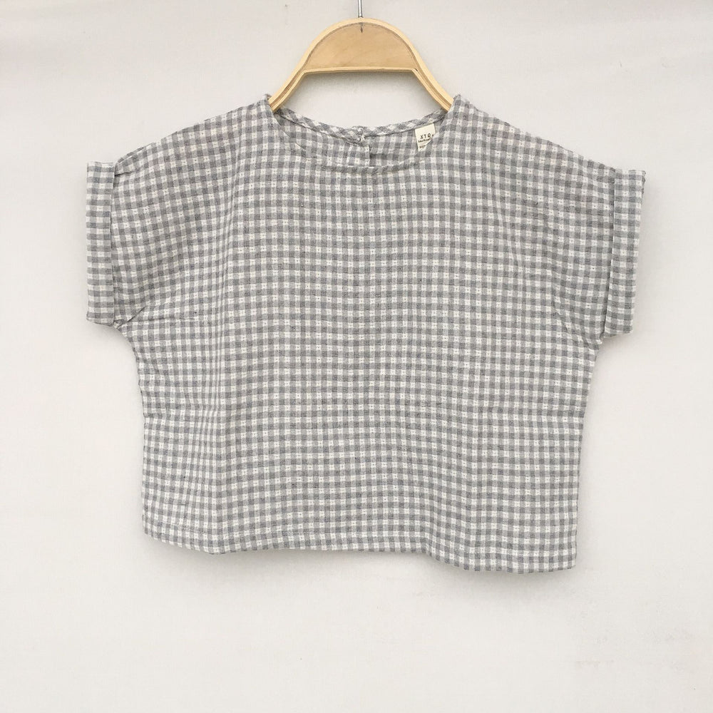 Baby Kid Girls Checked T-Shirts Wholesale 22042935