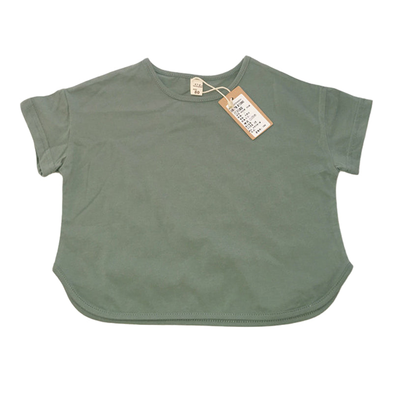 Baby Kid Girls Solid Color T-Shirts Wholesale 22042937