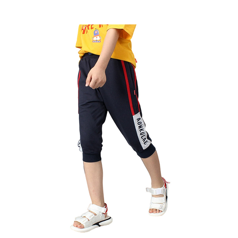 Kid Boys Letters Color-blocking Sports Pants Wholesale 22042938