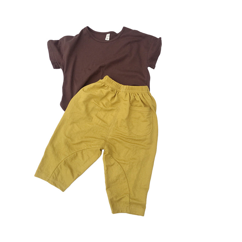 Baby Kid Boys Solid Color Sports Pants Wholesale 22042939