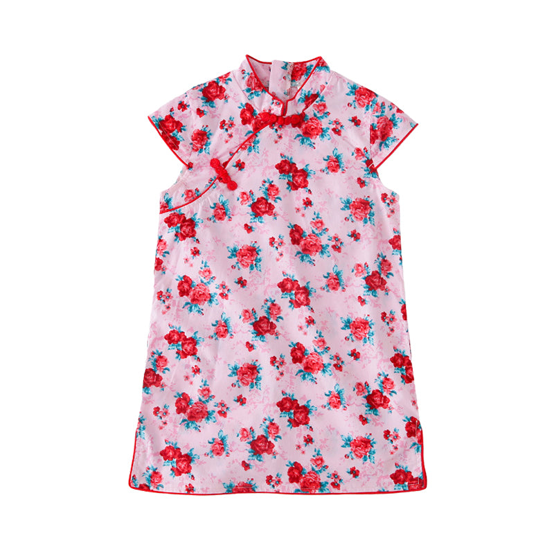 Baby Kid Girls Fruit Plant Print Dresses Wholesale 220429443