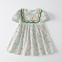 Load image into Gallery viewer, Baby Kid Girls Flower Print Dresses Wholesale 220429473
