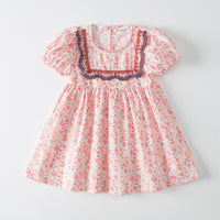 Load image into Gallery viewer, Baby Kid Girls Flower Print Dresses Wholesale 220429473
