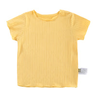 Load image into Gallery viewer, Baby Girls Solid Color Muslin&amp;Ribbed Tops Wholesale 220429488
