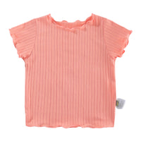 Load image into Gallery viewer, Baby Girls Solid Color Muslin&amp;Ribbed Tops Wholesale 220429488
