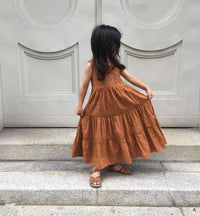 Load image into Gallery viewer, Baby Kid Girls Solid Color Dresses Wholesale 22042955
