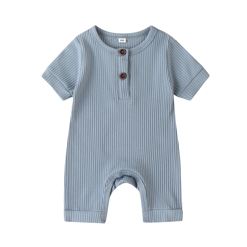 Baby Unisex Solid Color Jumpsuits Wholesale 22042956
