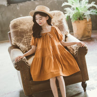 Load image into Gallery viewer, Kid Big Kid Girls Solid Color Dresses Wholesale 22042971
