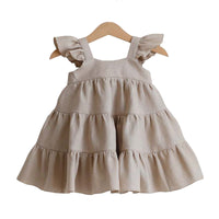 Load image into Gallery viewer, Baby Kid Girls Solid Color Dresses Wholesale 22042982
