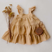Load image into Gallery viewer, Baby Kid Girls Solid Color Dresses Wholesale 22042982
