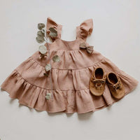 Load image into Gallery viewer, Baby Kid Girls Solid Color Dresses Wholesale 22042982
