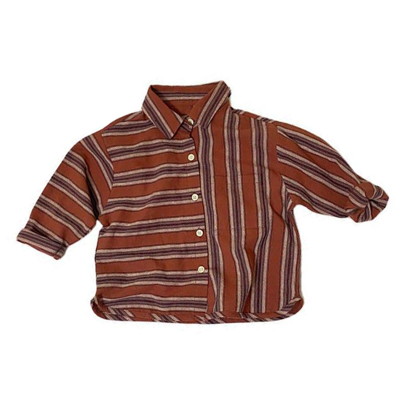 Baby Kid Unisex Striped Shirts Wholesale 22042983
