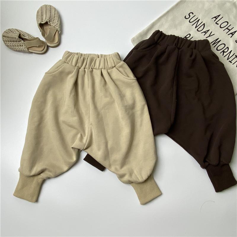 Baby Kid Unisex Solid Color Pants Wholesale 22042989