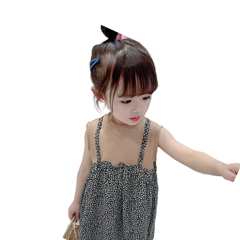 Baby Kid Girls Color-blocking Dresses Wholesale 22042996