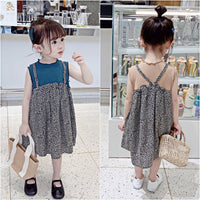 Load image into Gallery viewer, Baby Kid Girls Color-blocking Dresses Wholesale 22042996
