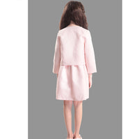 Load image into Gallery viewer, 2 Pieces Set Kid Big Kid Girls Embroidered Jackets Outwears And Flower Dresses Wholesale 22050502
