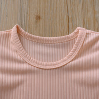 Load image into Gallery viewer, Baby Girls Solid Color Muslin&amp;Ribbed Rompers Wholesale 22050506
