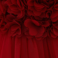 Load image into Gallery viewer, Baby Girls Solid Color Flower Embroidered Birthday Party Dresses Wholesale 22050507
