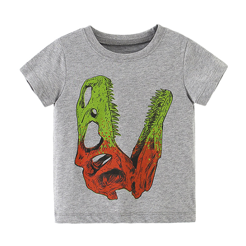 Baby Kid Boys Dinosaur Print T-Shirts Wholesale 220505106