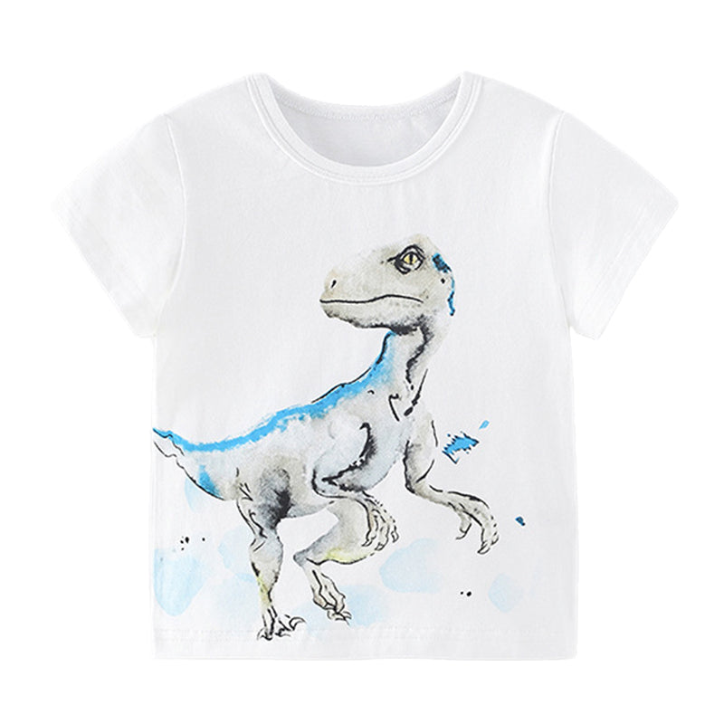 Baby Kid Boys Dinosaur Print T-Shirts Wholesale 220505108