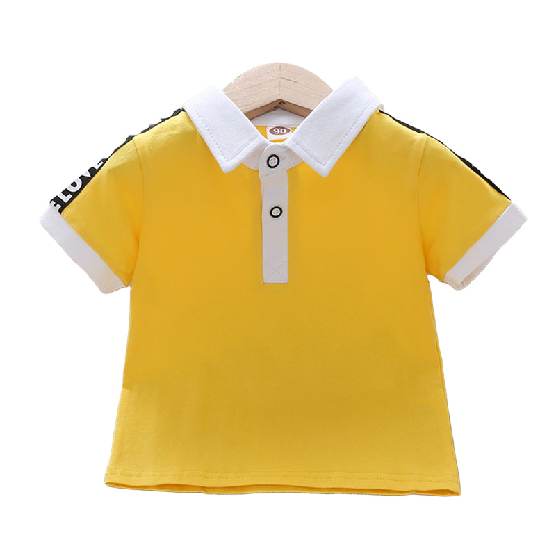 Baby Kid Unisex Letters Color-blocking T-Shirts Wholesale 22050512