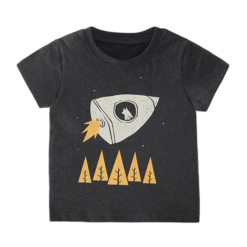 Baby Kid Boys Cartoon Print T-Shirts Wholesale 220505124