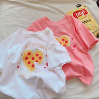 Load image into Gallery viewer, Baby Kid Girls Love heart Cartoon Print T-Shirts Wholesale 220505138
