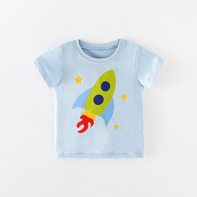 Baby Kid Boys Star Print T-Shirts Wholesale 220505175