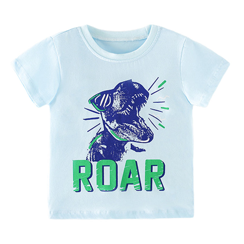 Baby Kid Boys Letters Cartoon Print T-Shirts Wholesale 220505184