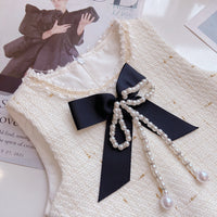 Load image into Gallery viewer, 2 Pieces Set Kid Big Kid Girls Birthday Party Bow Dresses And Color-blocking Jackets Outwears Wholesale 220505200
