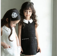 Load image into Gallery viewer, 2 Pieces Set Kid Big Kid Girls Solid Color Dresses And Jackets Outwears Wholesale 220505218
