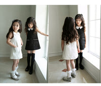 Load image into Gallery viewer, 2 Pieces Set Kid Big Kid Girls Solid Color Dresses And Jackets Outwears Wholesale 220505218
