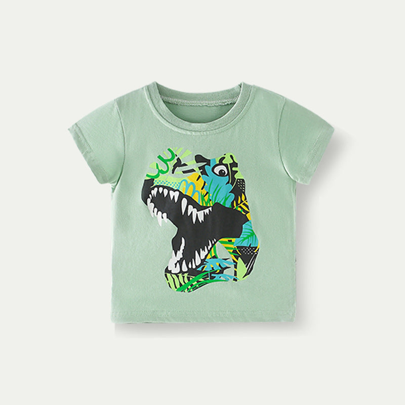 Baby Kid Boys Dinosaur Animals Print T-Shirts Wholesale 220505234