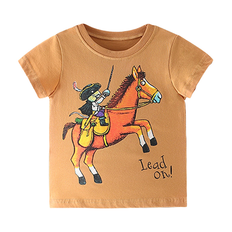 Baby Kid Unisex Cartoon Print T-Shirts Wholesale 220505237