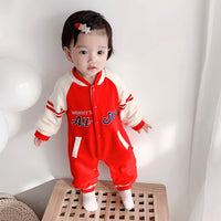 Load image into Gallery viewer, Baby Unisex Letters Color-blocking Jumpsuits Wholesale 220505349
