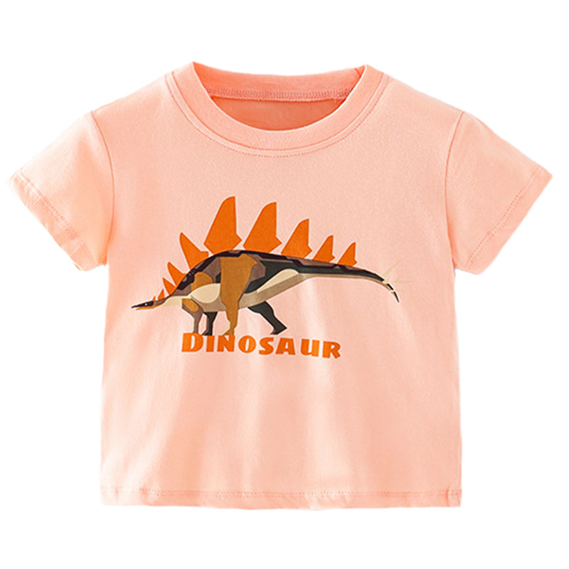 Baby Kid Girls Dinosaur Print T-Shirts Wholesale 220505381