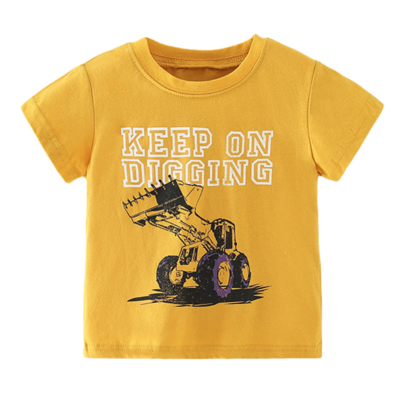Baby Kid Boys Letters Car Print T-Shirts Wholesale 220505451