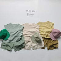 Load image into Gallery viewer, Baby Kid Girls Boys Solid Color Tank Tops Wholesale 220505470
