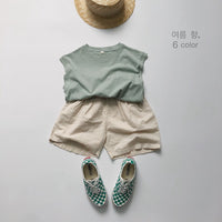 Load image into Gallery viewer, Baby Kid Girls Boys Solid Color Tank Tops Wholesale 220505470
