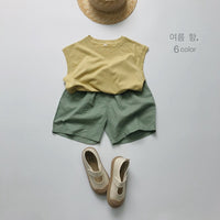 Load image into Gallery viewer, Baby Kid Girls Boys Solid Color Tank Tops Wholesale 220505470
