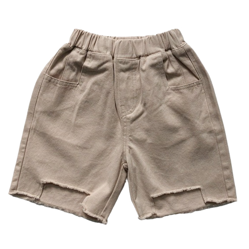 Baby Kid Boys Solid Color Shorts Wholesale 220505471