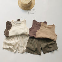 Load image into Gallery viewer, Baby Kid Girls Boys Solid Color Tank Tops Wholesale 220505482
