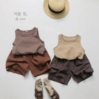 Load image into Gallery viewer, Baby Kid Girls Boys Solid Color Tank Tops Wholesale 220505482
