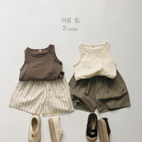 Load image into Gallery viewer, Baby Kid Girls Boys Solid Color Tank Tops Wholesale 220505482
