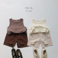 Load image into Gallery viewer, Baby Kid Girls Boys Solid Color Tank Tops Wholesale 220505482

