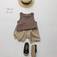Load image into Gallery viewer, Baby Kid Girls Boys Solid Color Tank Tops Wholesale 220505482
