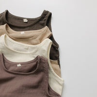 Load image into Gallery viewer, Baby Kid Girls Boys Solid Color Tank Tops Wholesale 220505482
