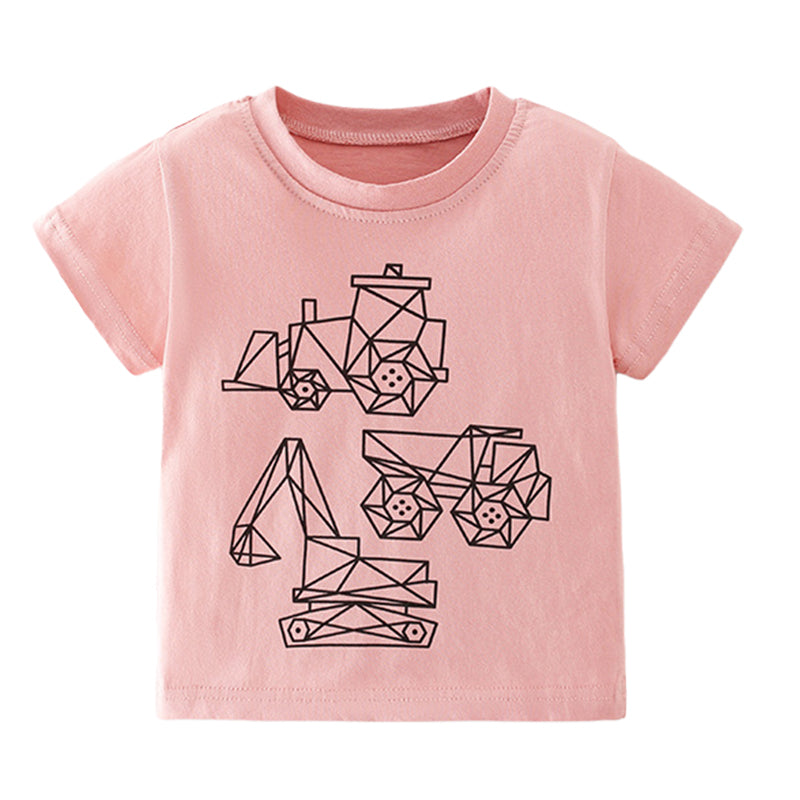 Baby Kid Girls Cartoon Print T-Shirts Wholesale 220505491